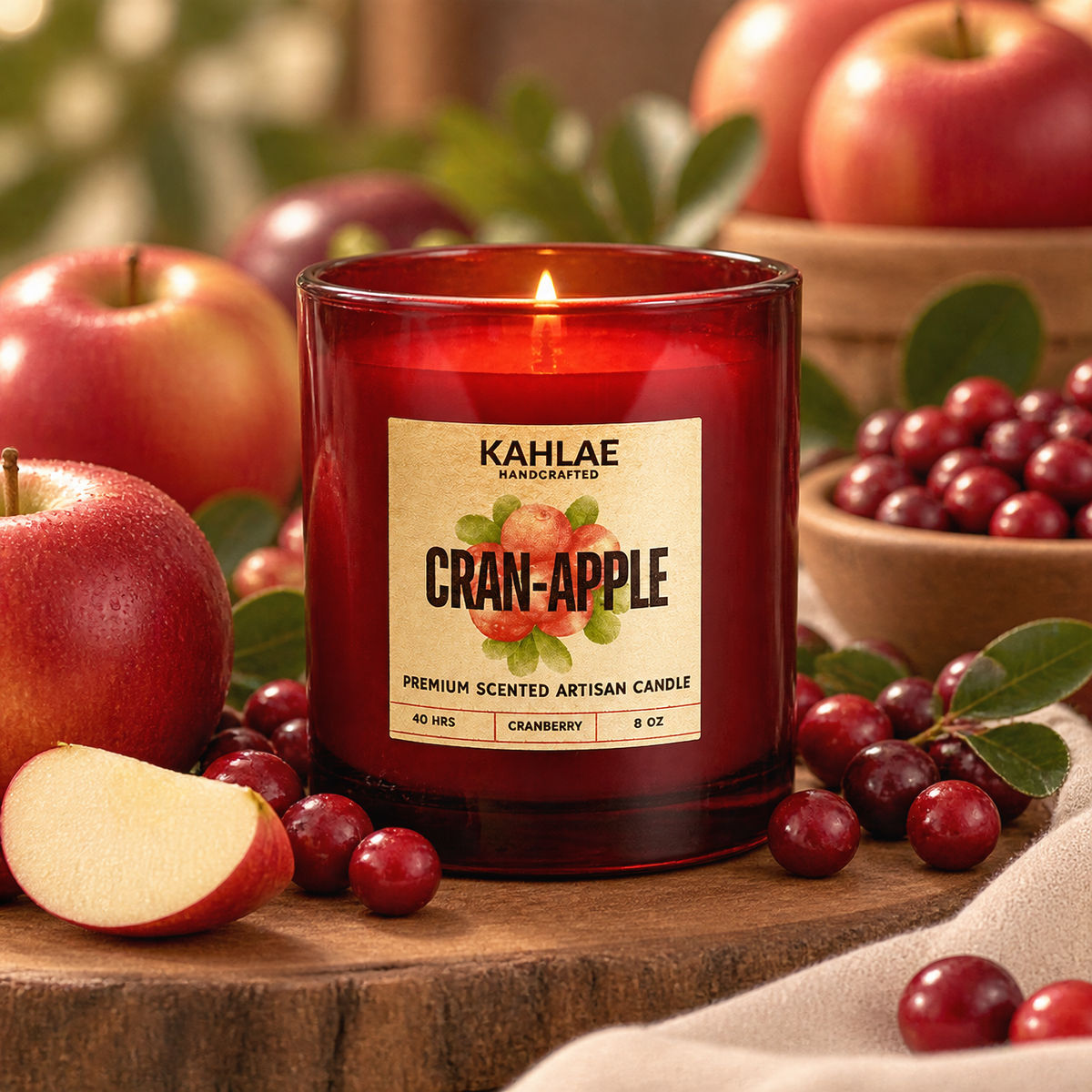 Cran-Apple Candle
